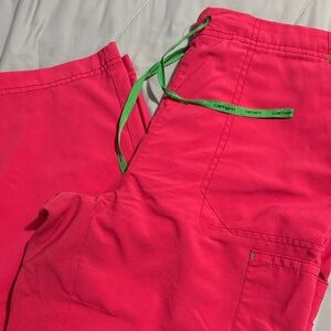 Force Carhartt Pink scrub pants with Green Accents